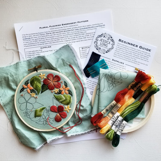 woxinda kit embroidery for beginners needles and starters
