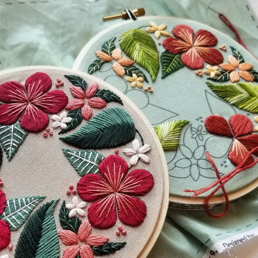 WOXINDA Kit Embroidery For Beginners Needles And Starters