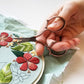 Copper Leaf Embroidery Scissors