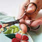 Copper Leaf Embroidery Scissors