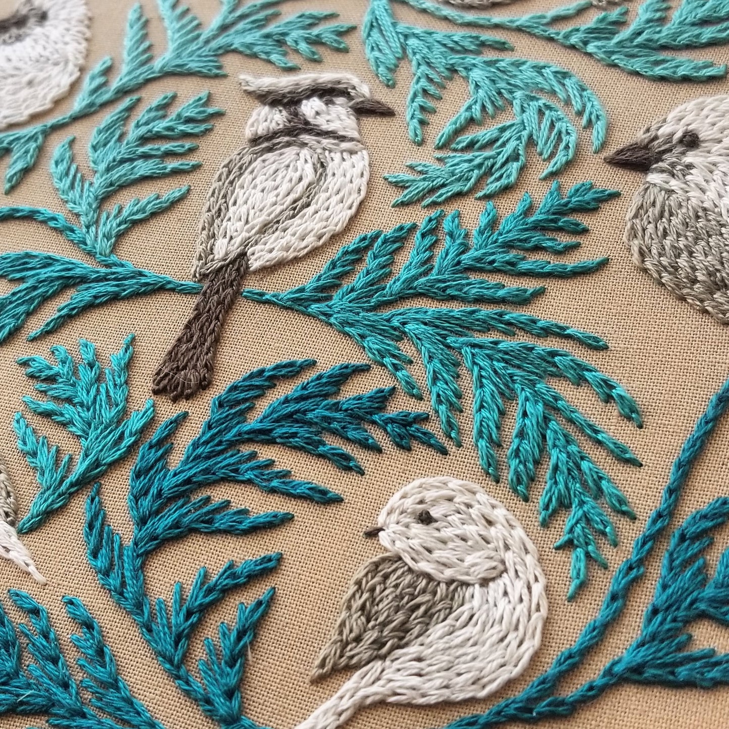 Winter Birds Embroidery Kit