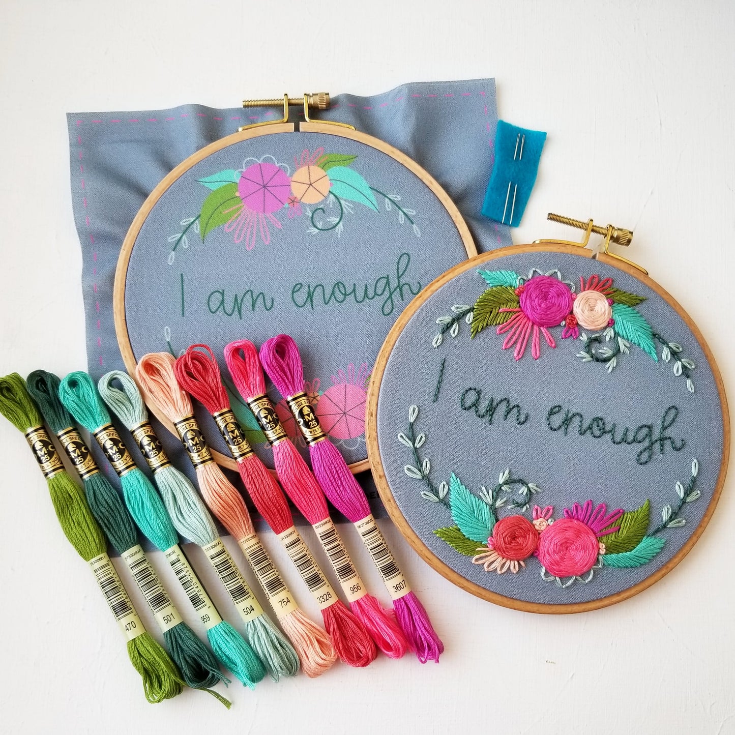 Words to Bloom By Embroidery Kit