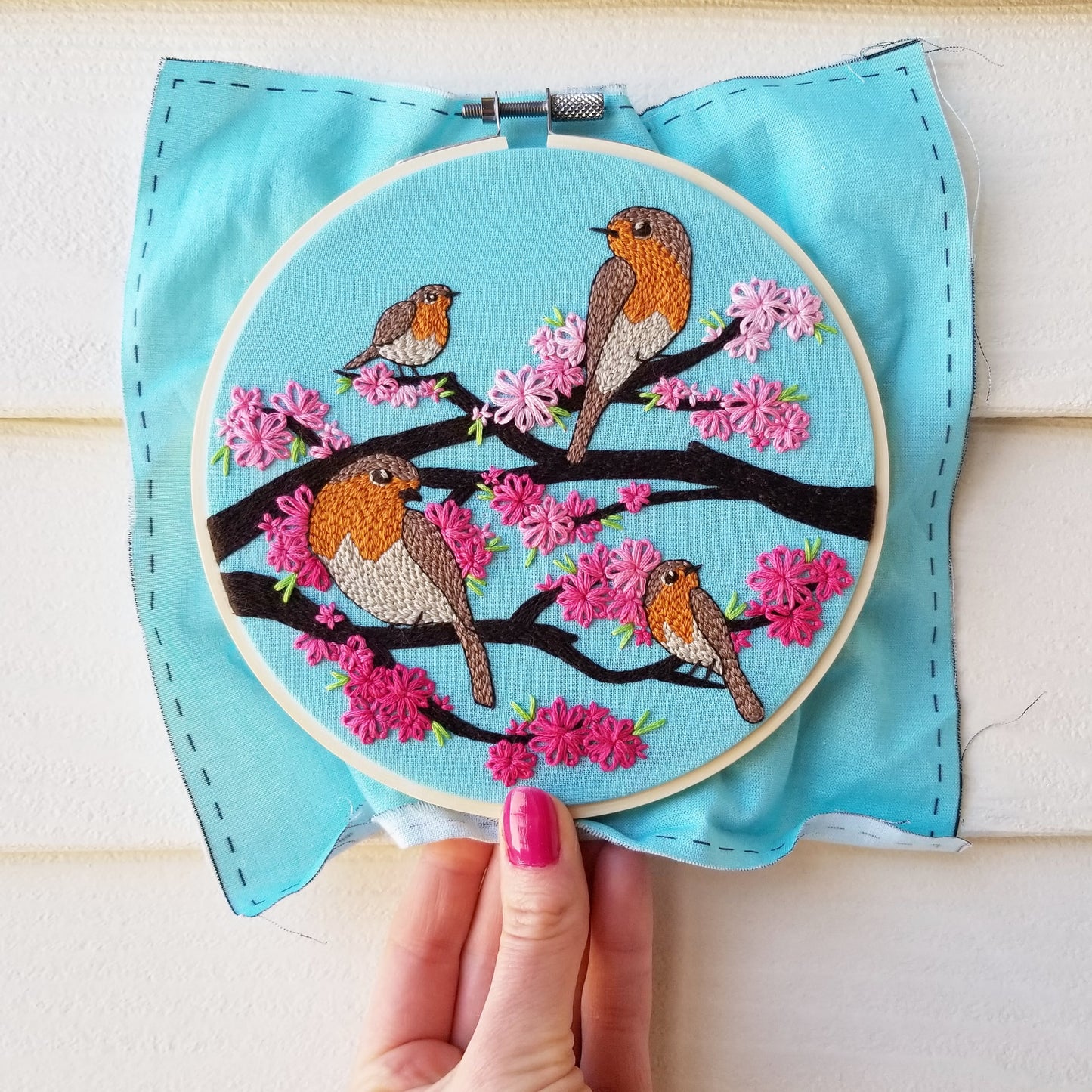 Spring Birds Embroidery Pattern (PDF)