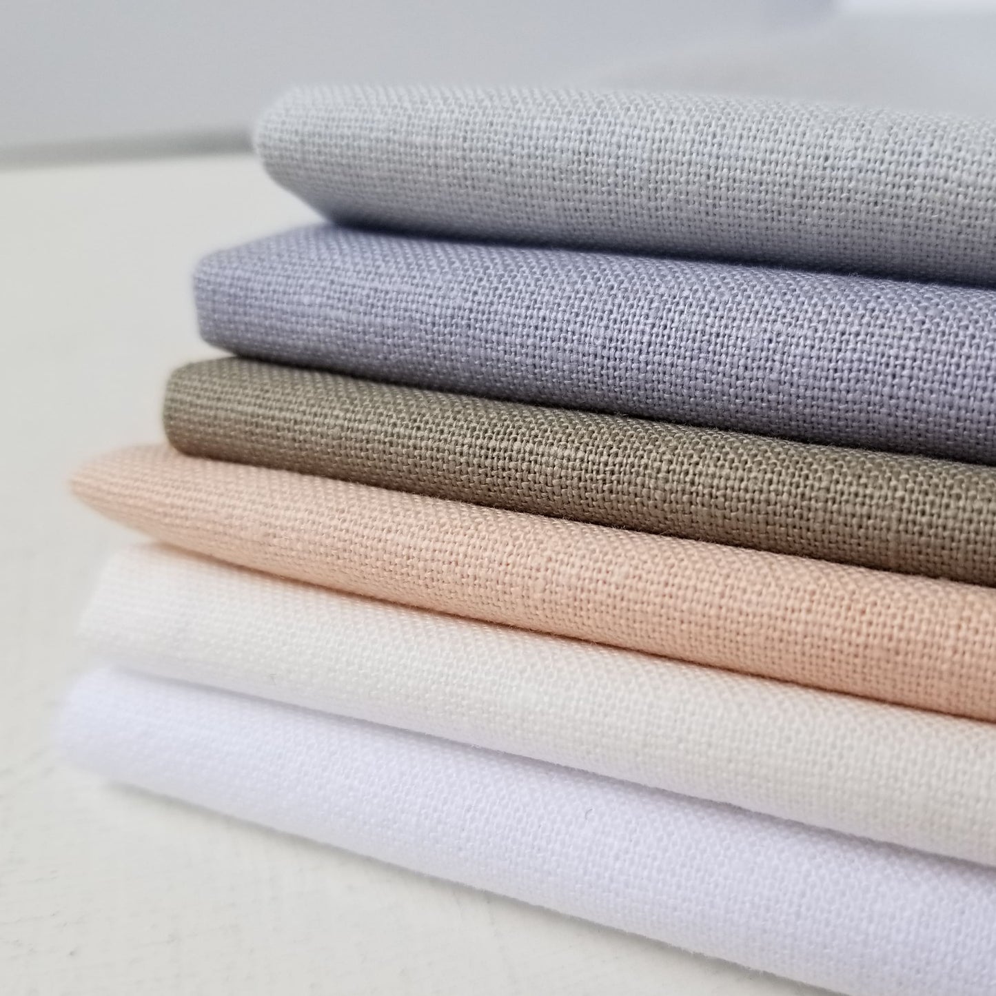 Essex Linen Blend Fabric Bundle: Darling
