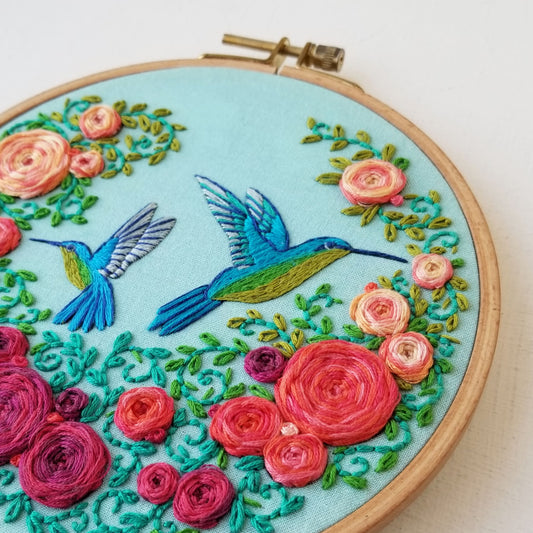 Summer Birds Embroidery Pattern (PDF)