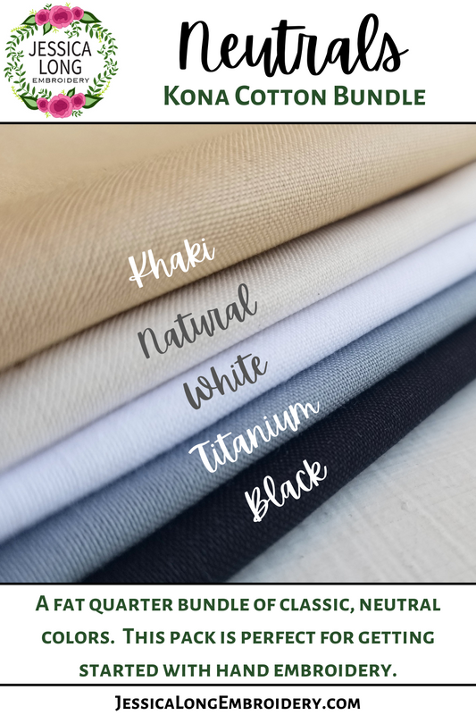 Kona Cotton Fabric Bundle: Mellow