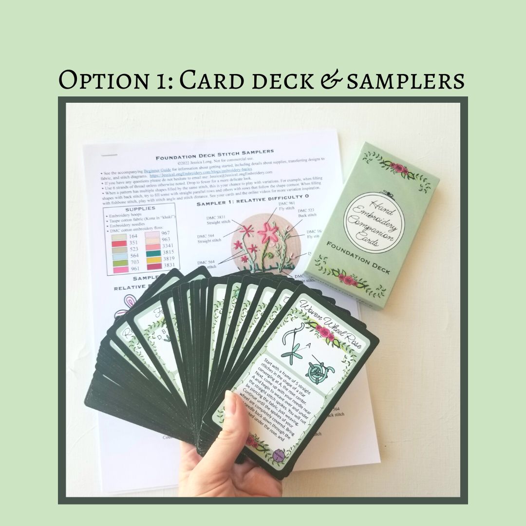 Hand Embroidery Companion Cards: Foundation Deck