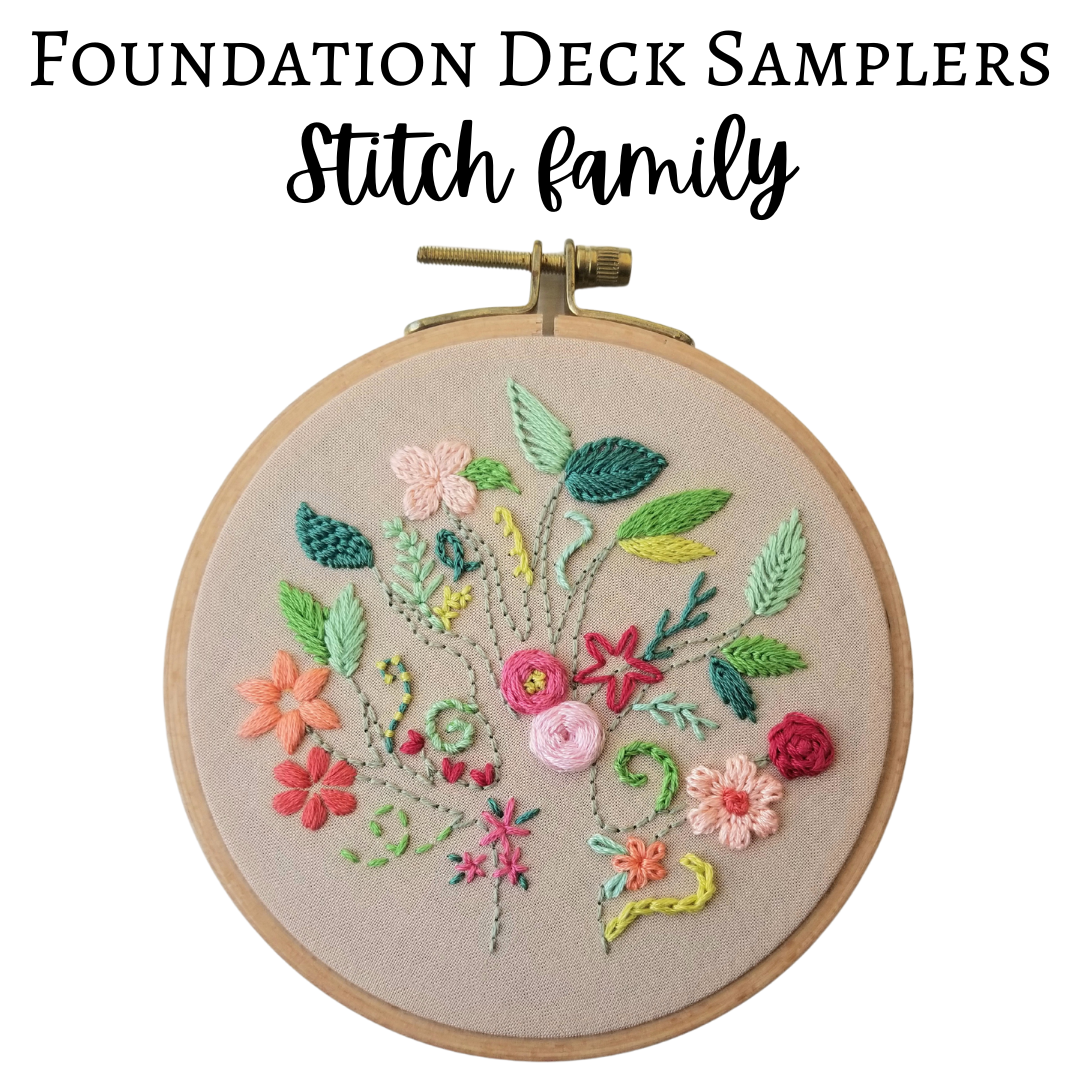 Hand Embroidery Companion Cards: Foundation Deck
