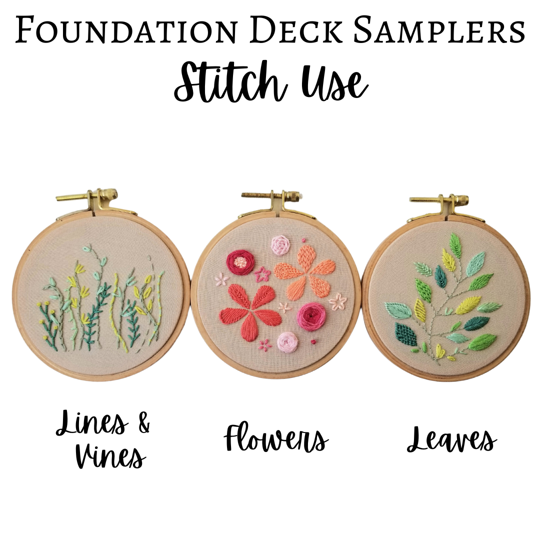 Hand Embroidery Companion Cards: Foundation Deck – Jessica Long
