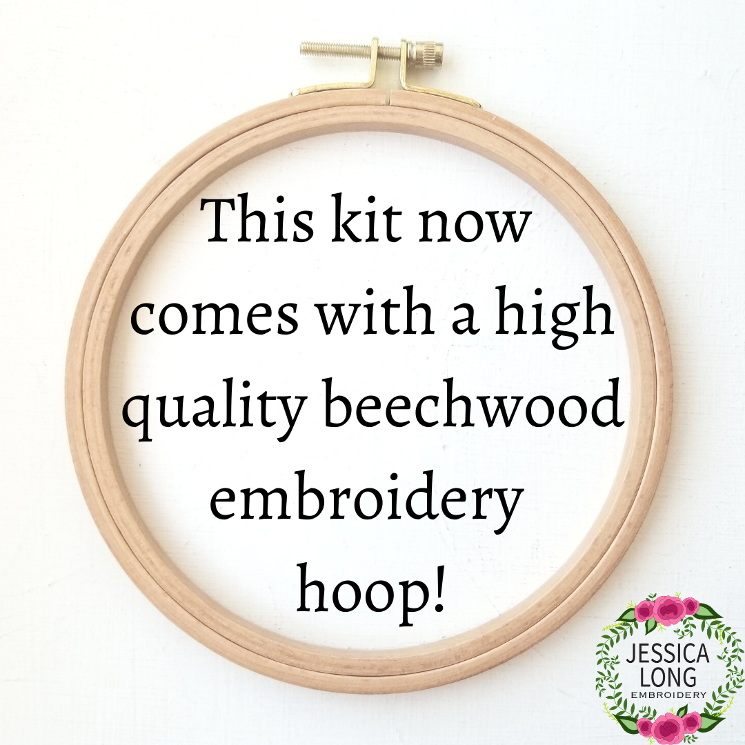 Happy Place Embroidery Kit